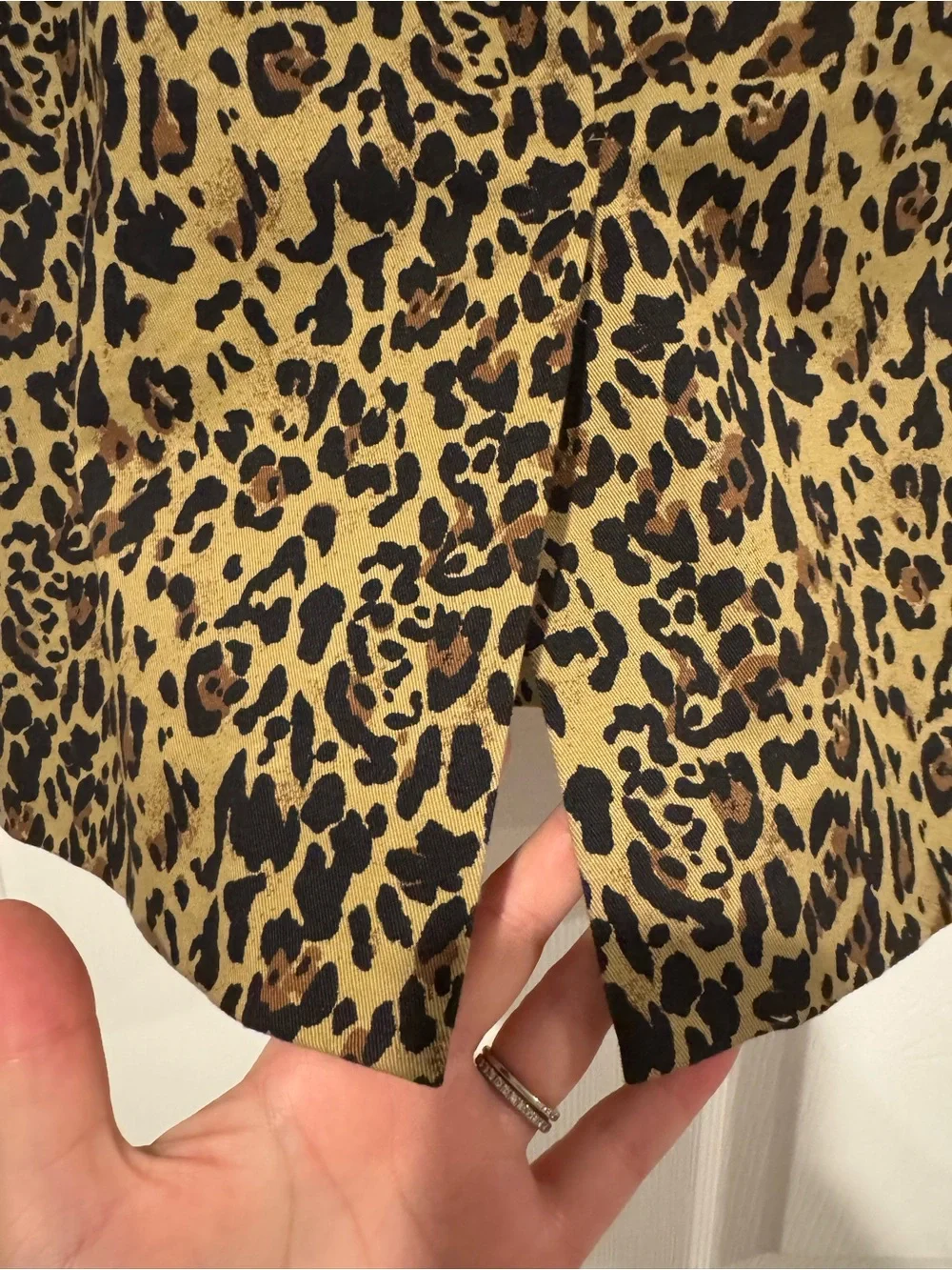 J. Crew Leopard-Print Pencil Skirt in Tan and Black